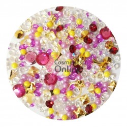 Decor pentru unghii cu Cristale 3D mixt CMX13 Rose